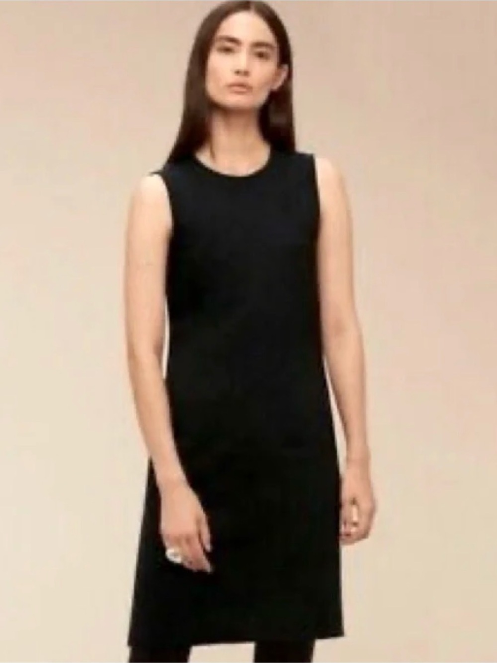 Babaton Classic Sleeveless Black Shift Dress